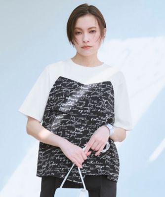 ＜ICB L (Women/大きいサイズ)＞【３０ｔｈ　ＡＮＮＩＶＥＲＳＡＲＹ】５ｃｉｔｙプリント　コンビカットソー（ＫＫＣＭＬＭ０５０５）