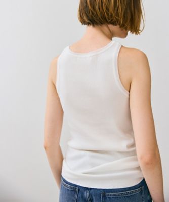 【ＢＥＩＧＥ、ｅｃｒｕ／ＷＥＢ限定・洗える】ＲＩＢ　ＴＯＰＳ　／　　コットンシルクアメリカンスリーブトップス（ＫＫＣＷＣＷ０２５１）