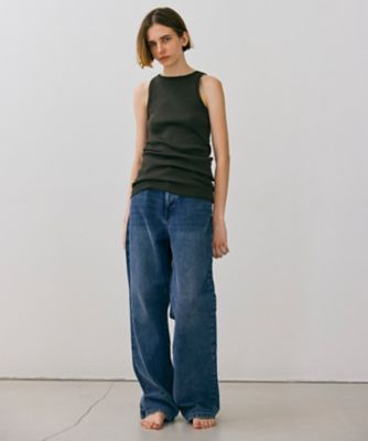 【ＢＥＩＧＥ、ｅｃｒｕ／ＷＥＢ限定・洗える】ＲＩＢ　ＴＯＰＳ　／　　コットンシルクアメリカンスリーブトップス（ＫＫＣＷＣＷ０２５１）