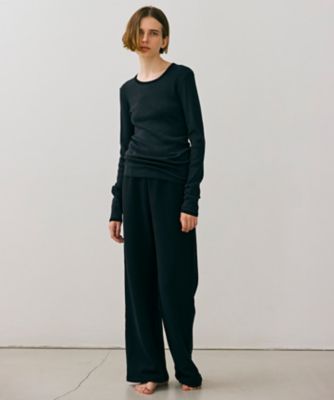 【ＢＥＩＧＥ、ｅｃｒｕ／ＷＥＢ限定・洗える】ＲＩＢ　ＴＯＰＳ　／　　コットンシルクロングスリーブトップス（ＫＫＣＷＣＷ０２５２）
