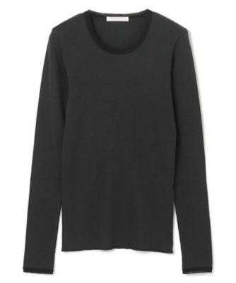 【ＢＥＩＧＥ、ｅｃｒｕ／ＷＥＢ限定・洗える】ＲＩＢ　ＴＯＰＳ　／　　コットンシルクロングスリーブトップス（ＫＫＣＷＣＷ０２５２）