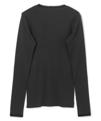 【ＢＥＩＧＥ、ｅｃｒｕ／ＷＥＢ限定・洗える】ＲＩＢ　ＴＯＰＳ　／　　コットンシルクロングスリーブトップス（ＫＫＣＷＣＷ０２５２）