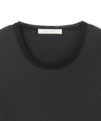 【ＢＥＩＧＥ、ｅｃｒｕ／ＷＥＢ限定・洗える】ＲＩＢ　ＴＯＰＳ　／　　コットンシルクロングスリーブトップス（ＫＫＣＷＣＷ０２５２）