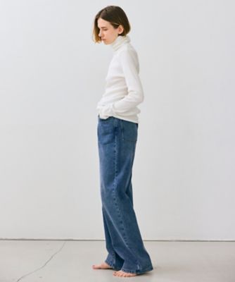 【ＢＥＩＧＥ、ｅｃｒｕ／ＷＥＢ限定・洗える】ＲＩＢ　ＴＯＰＳ　／　　コットンシルクハイネックトップス（ＫＫＣＷＣＷ０２５３）