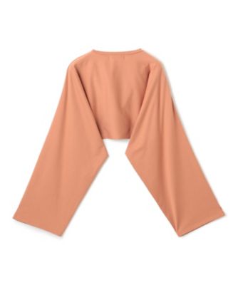 【ＢＥＩＧＥ、ｅｃｒｕ／ＷＥＢ限定・洗える】ＪＥＲＳＥＹ　ＳＴＩＴＣＨ　／　コットンクロップドトップス（ＫＫＣＷＣＷ０２５５）