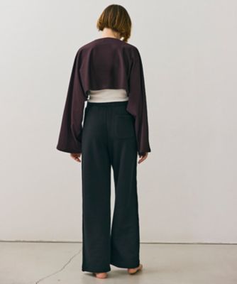 【ＢＥＩＧＥ、ｅｃｒｕ／ＷＥＢ限定・洗える】ＪＥＲＳＥＹ　ＳＴＩＴＣＨ　／　コットンクロップドトップス（ＫＫＣＷＣＷ０２５５）