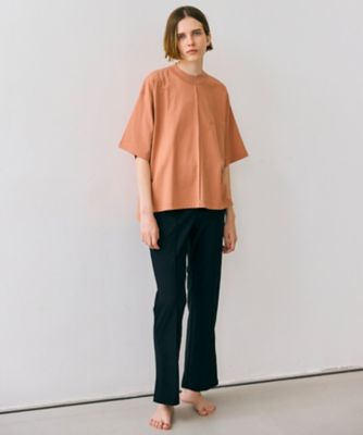 【ＢＥＩＧＥ、ｅｃｒｕ／ＷＥＢ限定・洗える】ＪＥＲＳＥＹ　ＳＴＩＴＣＨ　／　コットンハーフスリーブトップス（ＫＫＣＷＣＷ０２５６）