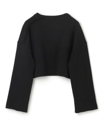【ＢＥＩＧＥ、ｅｃｒｕ／ＷＥＢ限定・洗える】ＬＯＯＰ　ＢＡＣＫ　／　コットンスウェットクロップドトップス（ＫＫＣＷＣＷ０３５０）