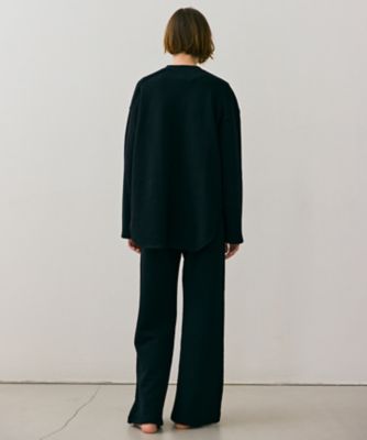 【ＢＥＩＧＥ、ｅｃｒｕ／ＷＥＢ限定・洗える】ＬＯＯＰ　ＢＡＣＫ　／　コットンスウェットリブトップス（ＫＫＣＷＣＷ０３５１）