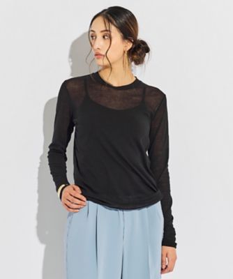 ＜BEIGE， (Women)＞【洗える】ＳＯＲＥ　／　コットンシアークルーネックカットソー（ＫＫＣＷＣＷ０６０３）