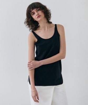 BEIGE， (Women)/ベイジ BROIS/コットンシャツテールタンクトップ(KKCWGA0001) 005_クロ トップス【三越伊勢丹/公式】