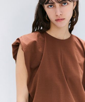 DOLCE&GABBANAボリュームスリーブ トップス 洗える】SCALA ／ コットンリネンボリュームスリーブトップス