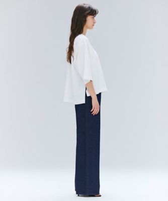 【洗える】Ｓ．ＢＡＢＩＬＡ　／　スリットネックオーバーサイズＴシャツ（ＫＫＣＷＧＡ０１０１）