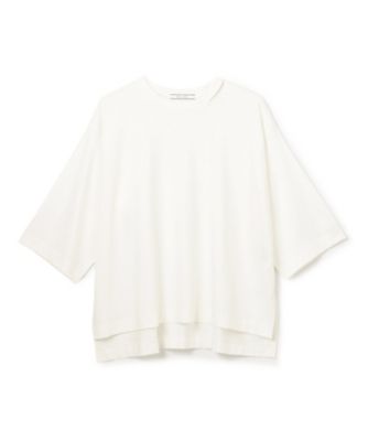 【洗える】Ｓ．ＢＡＢＩＬＡ　／　スリットネックオーバーサイズＴシャツ（ＫＫＣＷＧＡ０１０１）