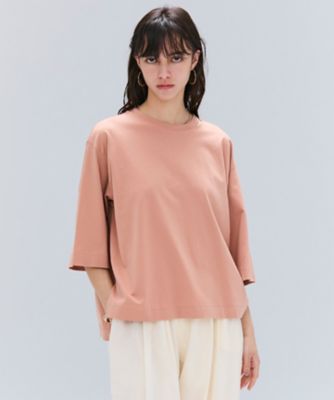 【洗える】Ｓ．ＢＡＢＩＬＡ　／　スリットネックオーバーサイズＴシャツ（ＫＫＣＷＧＡ０１０１）