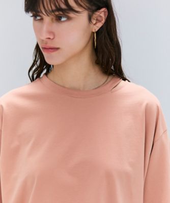 【洗える】Ｓ．ＢＡＢＩＬＡ　／　スリットネックオーバーサイズＴシャツ（ＫＫＣＷＧＡ０１０１）