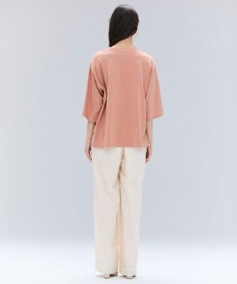 【洗える】Ｓ．ＢＡＢＩＬＡ　／　スリットネックオーバーサイズＴシャツ（ＫＫＣＷＧＡ０１０１）
