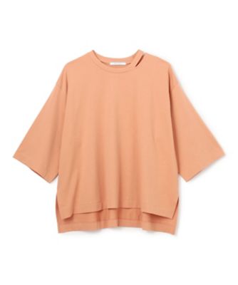 【洗える】Ｓ．ＢＡＢＩＬＡ　／　スリットネックオーバーサイズＴシャツ（ＫＫＣＷＧＡ０１０１）