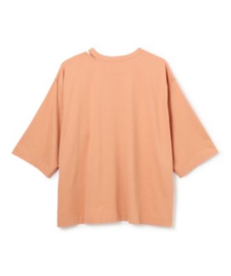 【洗える】Ｓ．ＢＡＢＩＬＡ　／　スリットネックオーバーサイズＴシャツ（ＫＫＣＷＧＡ０１０１）