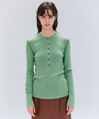 Q150 M フォクシー ストレッチ ロゴプレート 上品 カットソー レディース XEXYMIX（ゼクシィミックス） ヨガウェア 長袖 トップス スポーツ