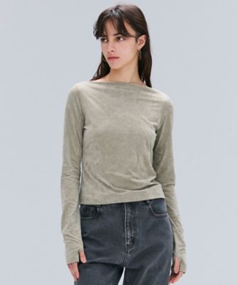 洗える・BAILA掲載】BUTLER ／ ストレッチベロアボート