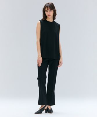 【ＢＥＩＧＥ、ｅｃｒｕ／ＷＥＢ限定・洗える】ＦＩＮＥ　ＤＲＹ　ＴＯＵＣＨ　／　ねじりデザインコットンノースリーブトップス（ＫＫＣＷＧＭ０３５
