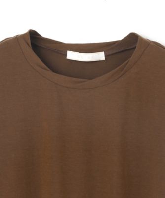 【ＢＥＩＧＥ、ｅｃｒｕ／ＷＥＢ限定・洗える】ＦＩＮＥ　ＤＲＹ　ＴＯＵＣＨ　／　ねじりデザインコットンノースリーブトップス（ＫＫＣＷＧＭ０３５