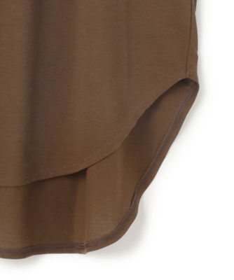 【ＢＥＩＧＥ、ｅｃｒｕ／ＷＥＢ限定・洗える】ＦＩＮＥ　ＤＲＹ　ＴＯＵＣＨ　／　ねじりデザインコットンノースリーブトップス（ＫＫＣＷＧＭ０３５
