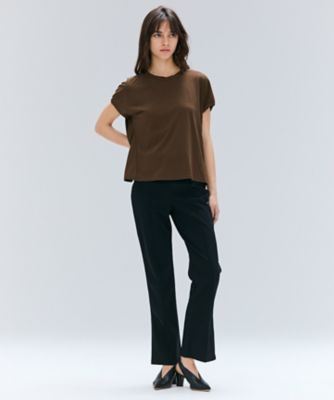 【ＢＥＩＧＥ、ｅｃｒｕ／ＷＥＢ限定・洗える】ＦＩＮＥ　ＤＲＹ　ＴＯＵＣＨ　／　ねじりデザインコットンクルーネックＴシャツ（ＫＫＣＷＧＭ０３５