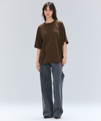 【ＢＥＩＧＥ、ｅｃｒｕ／ＷＥＢ限定・洗える】ＦＩＮＥ　ＤＲＹ　ＴＯＵＣＨ　／　ねじりデザインコットンオーバーサイズＴシャツ（ＫＫＣＷＧＭ０３