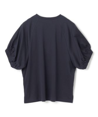 【洗える】ＳＴＯＣＫ　／　オーガニックコットン半袖ギャザートップス（ＫＫＣＷＧＭ０４１０）