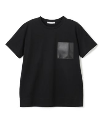 【ＷＥＢ限定・洗える】ＴＯＲＥＮＩＡ　／　レザーポケットコットンクルーネックＴシャツ（ＫＫＣＷＧＭ６４５２）