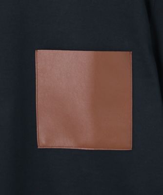 【ＷＥＢ限定・洗える】ＴＯＲＥＮＩＡ　／　レザーポケットコットンクルーネックＴシャツ（ＫＫＣＷＧＭ６４５２）