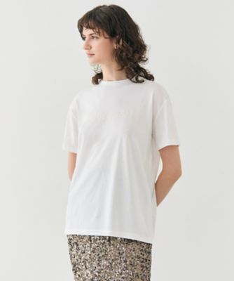 ＜BEIGE， (Women)＞【洗える】ＣＡＳＳＩＡ　／　オリジナルロゴＴシャツ（ＫＫＣＷＧＳ０３０２）