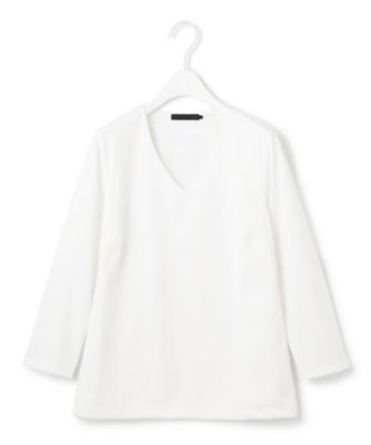 ＜ICB (Women)＞【洗える】スーペリアジャージー　Ｖネックプルオーバー（ＫＫＣＹＣＡ０３０８）