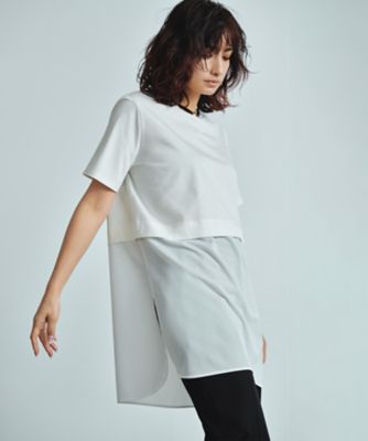 ＜ICB (Women)＞【人気のため新色追加・ＵＶケア・洗える】シアージャージーコンビ　カットソー（ＫＫＣＹＧＭ０５０８）