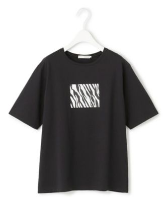 接触冷感・UVケア・洗える】ゼブラ柄 TEE 接触冷感・UVケア・洗える】ゼブラ柄 TEE（KKCYGM0604