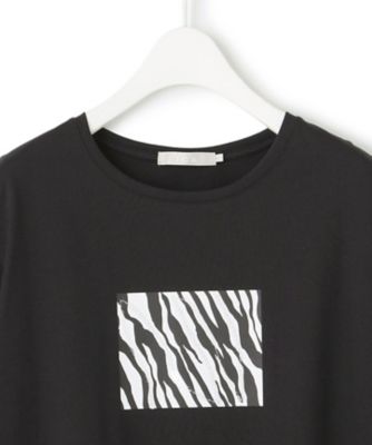 接触冷感・UVケア・洗える】ゼブラ柄 TEE 接触冷感・UVケア・洗える】ゼブラ柄 TEE（KKCYGM0604
