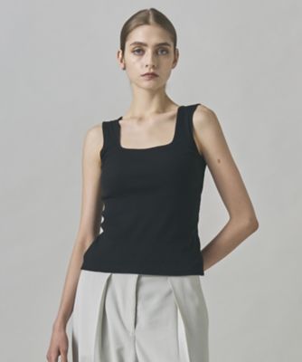 ＜ICB (Women)＞【洗える】【ＯＵＲ　ＷＡＣＯＡＬ　コラボ】カップイン　スクエアネック　タンクトップ（ＫＫＣＹＧＷ０３１０）