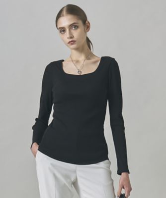 ＜ICB (Women)＞【洗える】【ＯＵＲ　ＷＡＣＯＡＬ　コラボ】カップイン　スクエアネックロングＴシャツ（ＫＫＣＹＧＷ０３１１）