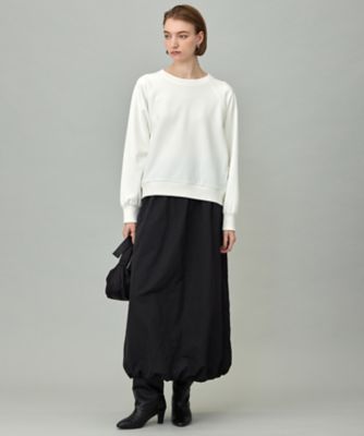 洗える】ジョーゼットジャージー ドルマンスリーブプルオーバー