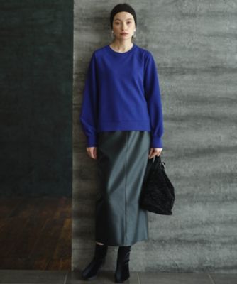 洗える】ジョーゼットジャージー ドルマンスリーブプルオーバー