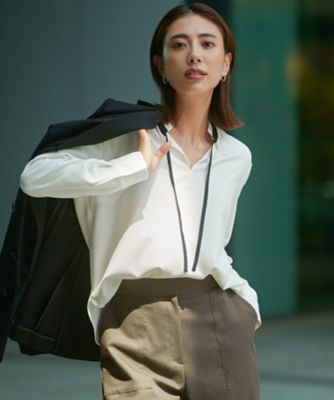 マラボーテWジョーゼット バイカラーナロータイカットソー