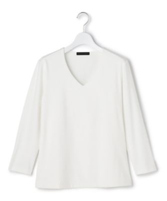 ＜ICB (Women)＞スーペリアジャージー　Ｖネックカットソー（ＫＫＣＹＧＷ０４１１）