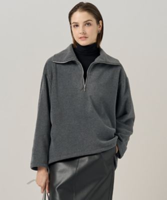 ＜ICB (Women)＞【洗える】　トスカーナフリース　ハーフジッププルオーバー（ＫＫＣＹＧＷ０５０１）