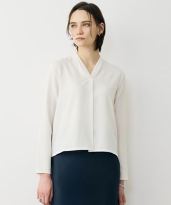 ＜ICB (Women)＞ライトストレッチアムンゼン　Ｖネックカットソー（ＫＫＣＹＬＭ６２０７）