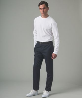 ジャケットのインナーに最適【ＷＥＢ＆一部店舗限定】キレイ目　鹿の子　ビズ長袖Ｔシャツ（ＫＫＧＯＣＡ０３０１）