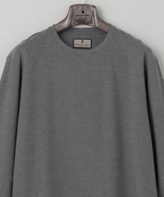 ジャケットのインナーに最適【ＷＥＢ＆一部店舗限定】キレイ目　鹿の子　ビズ長袖Ｔシャツ（ＫＫＧＯＣＡ０３０１）