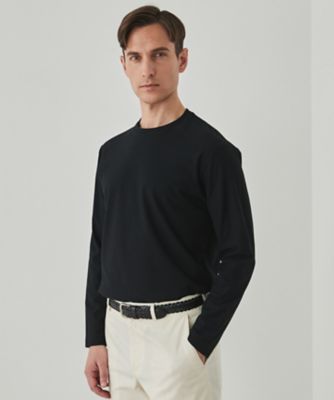 ジャケットのインナーに最適【ＷＥＢ＆一部店舗限定】キレイ目　鹿の子　ビズ長袖Ｔシャツ（ＫＫＧＯＣＡ０３０１）