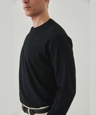 ジャケットのインナーに最適【ＷＥＢ＆一部店舗限定】キレイ目　鹿の子　ビズ長袖Ｔシャツ（ＫＫＧＯＣＡ０３０１）